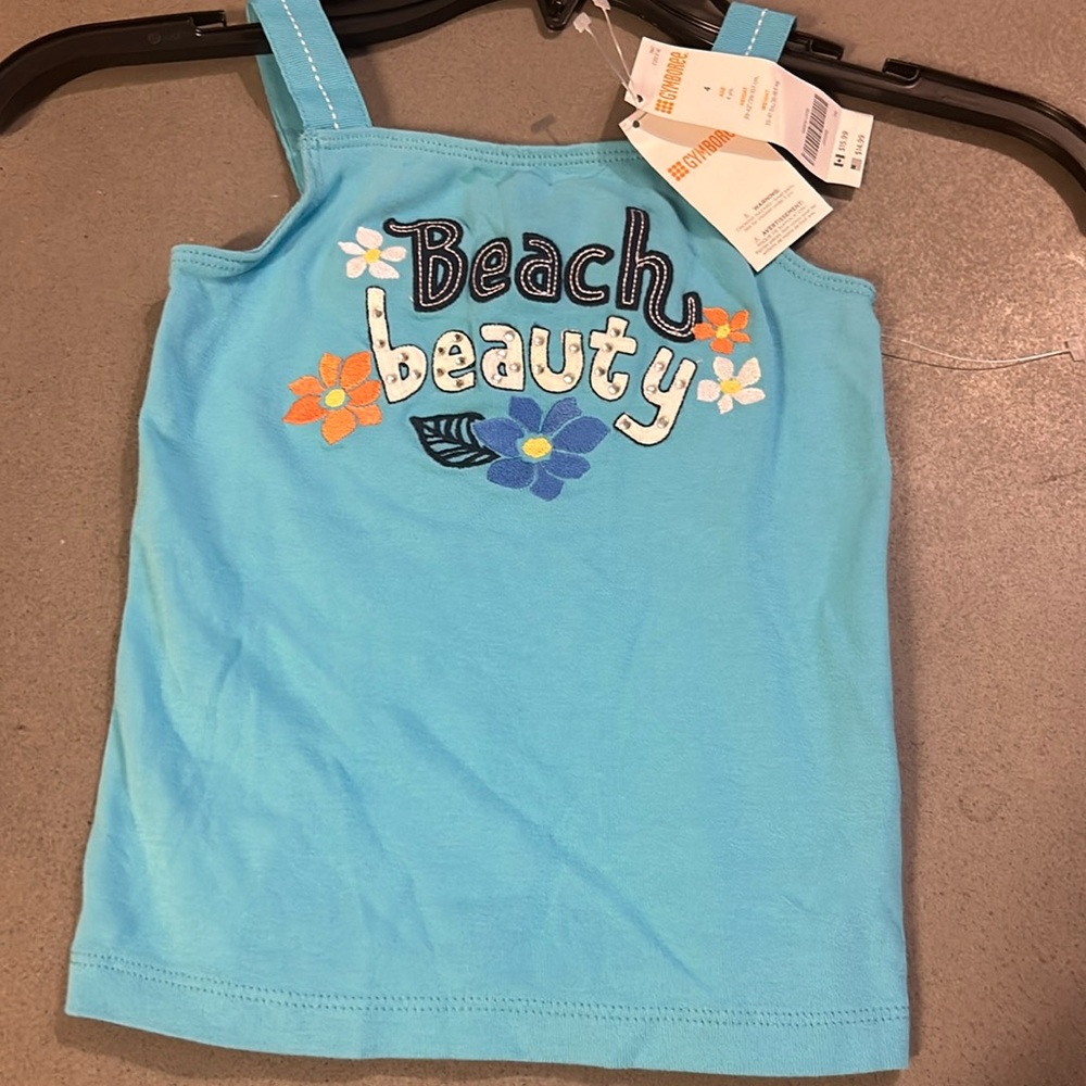Gymboree NWT Blue Beach Beauty Tank Size 4